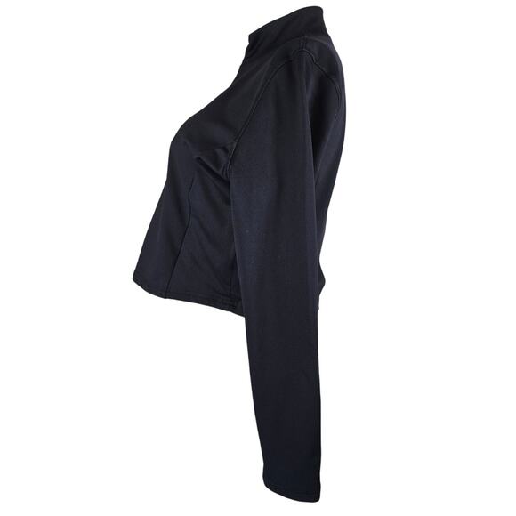 Victoria Secret Pink Crop Pockets 1/4 Zip Pullover Fleece Lined Winter Top XL - Picture 2 of 6